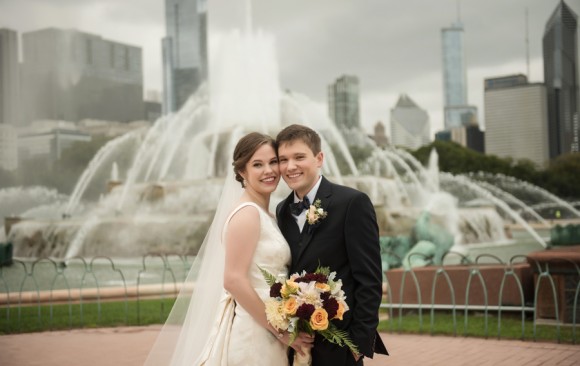 Flowers by Nancy Krause Floral Design for Chicago Wedding of Colleen and Kristopher